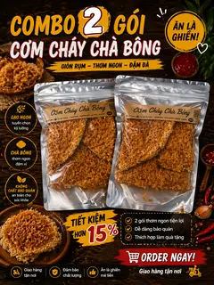 Hình ảnh COMBO 500G (2 gói) Cơm Cháy Siuu Chà Bông