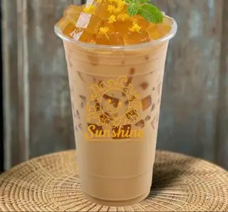 Hình ảnh Trà sữa ô long thạch quế hoa
