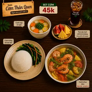Hình ảnh Cơm canh chua tôm