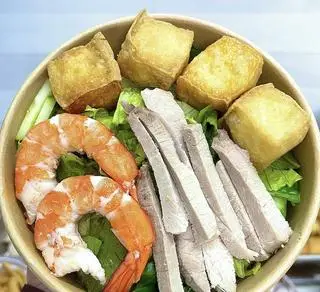 Hình ảnh Bún(hoặc mì) đậu tôm thịt