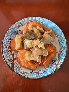 Hình ảnh Cơm tôm ram thịt ba rọi giòn