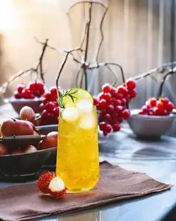 Hình ảnh Combo 2 ly Trà Chôm Chỉa (L) - Tặng Thủy Tinh Dưa Lưới và Củ Năng Nổ