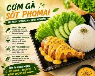 Hình ảnh Cơm thố gà giòn sốt phomai