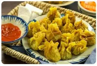 Hình ảnh Hoành Thánh chiên chay