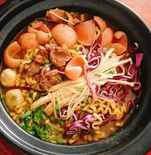 Hình ảnh Mỳ cay bò mỹ+Trà chanh(tắc)