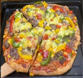Hình ảnh Pizza Mexican (Bò Ớt Chuông) size 20cmTẶNG TRÀ 