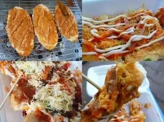 Hình ảnh bánh mì nướng muối ớt 
