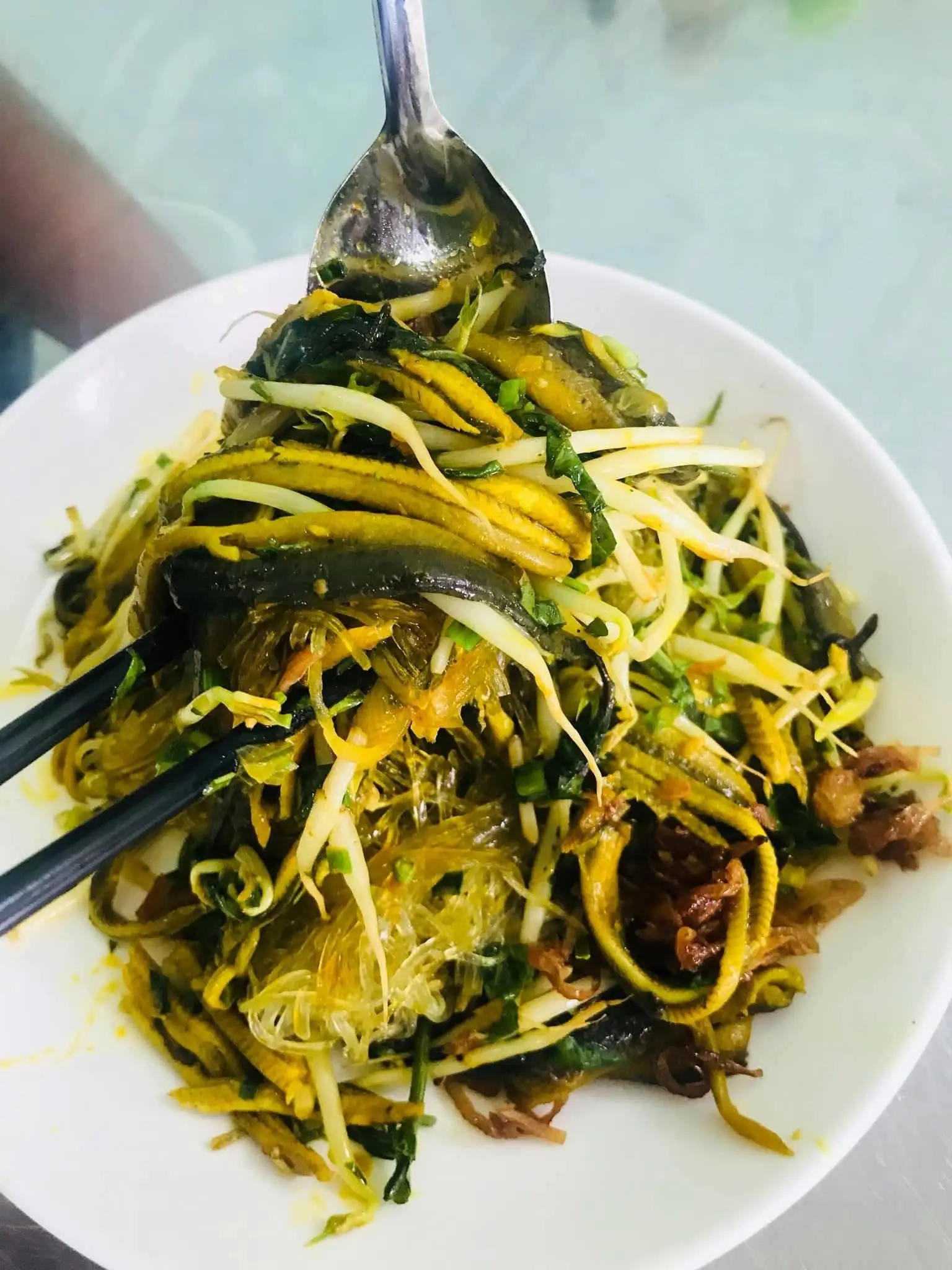 Hình ảnh Miến lươn xào