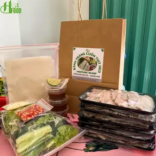 Hình ảnh [Combo 4 phần] Bánh tráng Đại Lộc cuốn thịt ba chỉ heo luộc cho gia đình 4 người - tự cuốn