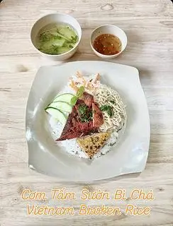Hình ảnh Cơm Tấm Sườn Bì Chả Chay