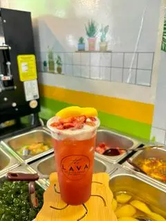 Hình ảnh Trà dâu mix đào
