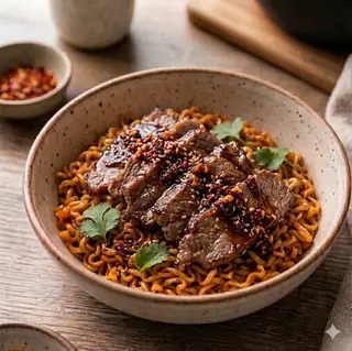 Hình ảnh Mỳ trộn indomie bò ba chỉ