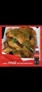Hình ảnh  gà hun khói 1/2 con +xôi hành phi+coca
