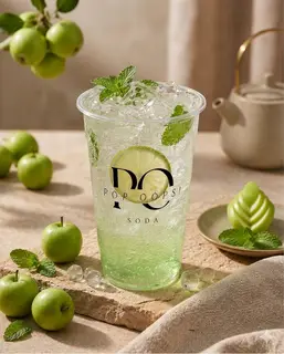 Hình ảnh Soda Táo Xanh Bạc Hà - POP!TEA