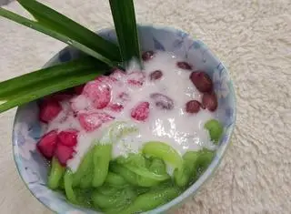 Hình ảnh Chè đậu đỏ tươi mix thạch củ năng