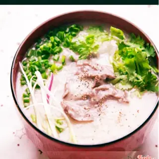 Hình ảnh Cháo Tim + 3 quẩy giòn 