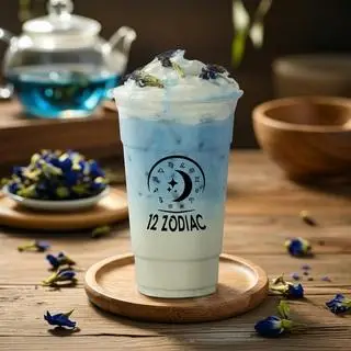 Hình ảnh Bảo bình (Latte Hoa Đậu Biếc) Không kem