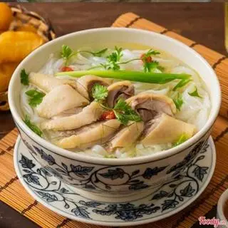 Hình ảnh phở gà ta+quẩy 