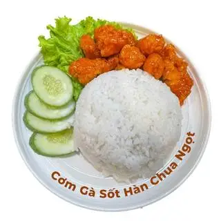 Hình ảnh Cơm Gà viên sốt Hàn Chua Ngọt 
