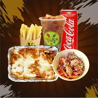 Hình ảnh COMBO 14: Combo Gà Viên Popcorn Sốt Phủ Phô Mai + Ăn Kèm + Nước
