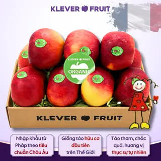 Hình ảnh Táo Juliet Organic Pháp size to - khay 11 quả ~ 2.75kg - Organic French Apples - Klever Fruit
