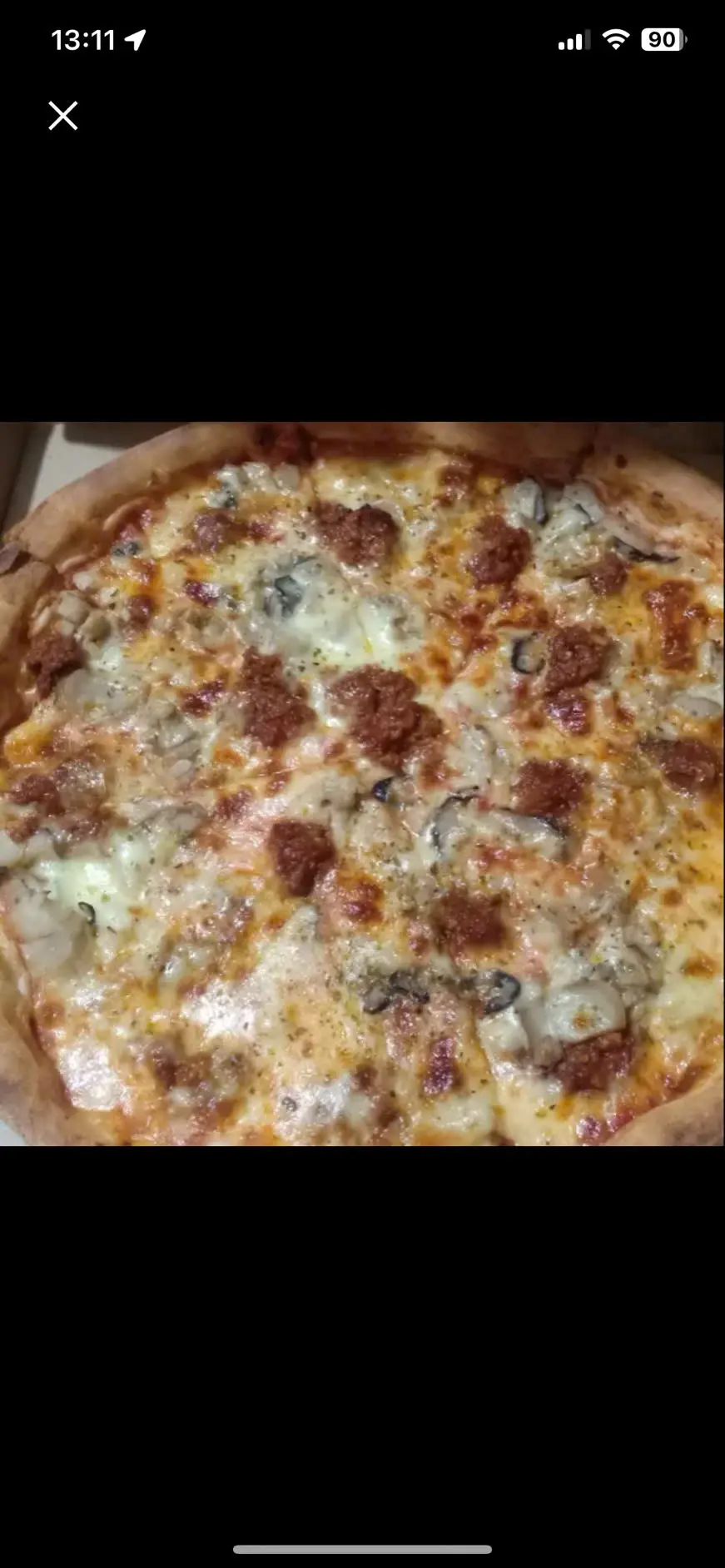 Hình ảnh Pizza bò nấm  (25cm )