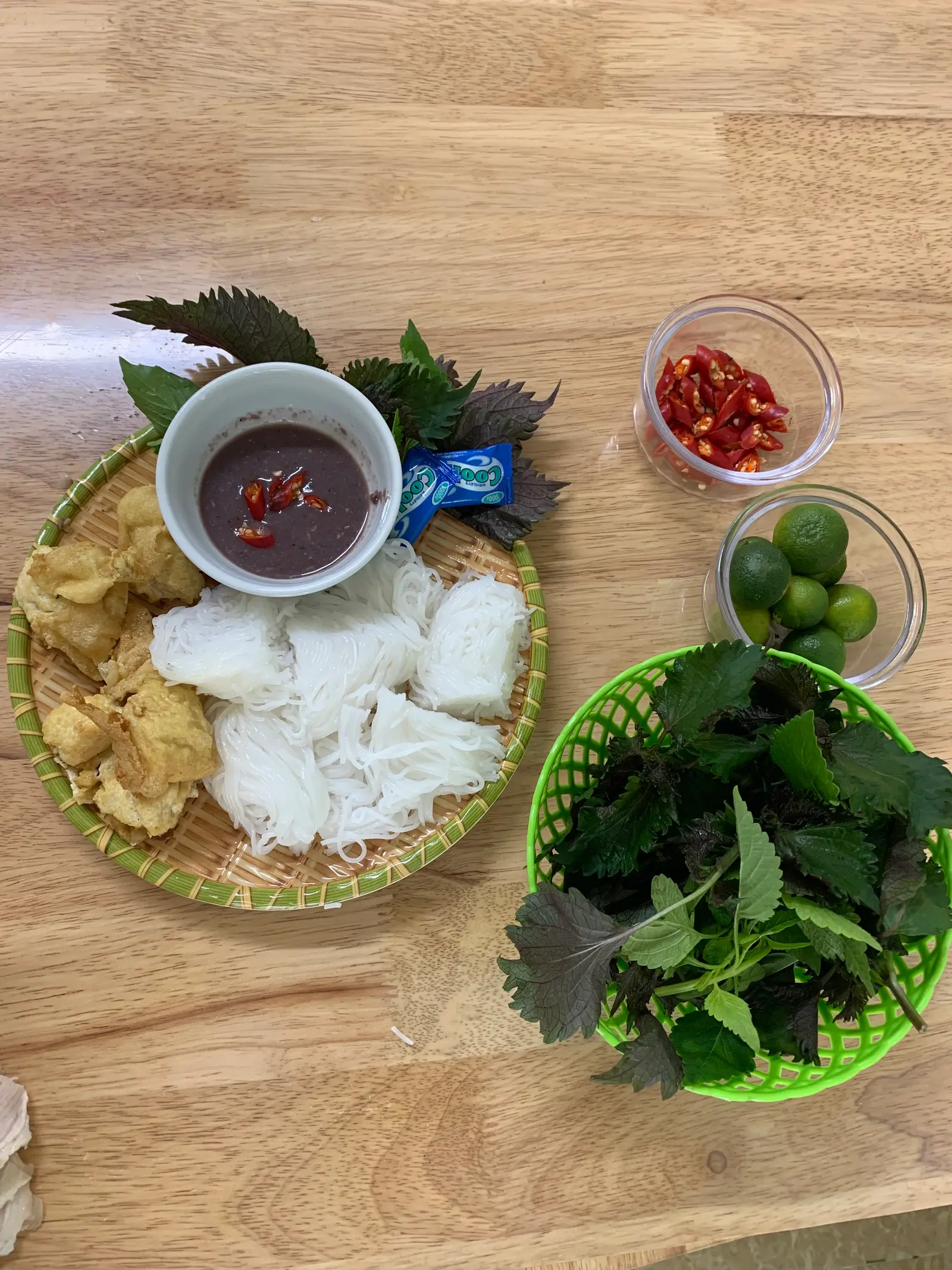 Hình ảnh bún đậu