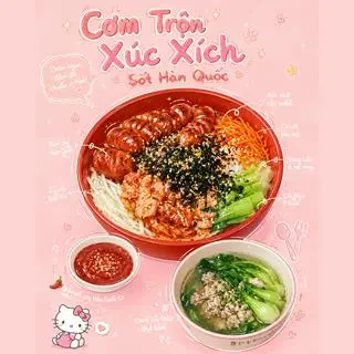 Hình ảnh Cơm trộn xúc xích sốt HQ