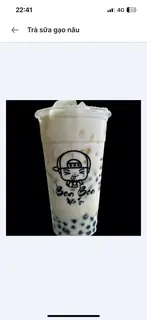 Hình ảnh trà sữa gạo nâu