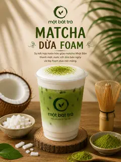 Hình ảnh Matcha dừa Foam