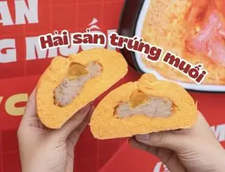 Hình ảnh Bánh bao hải sản trứng muối