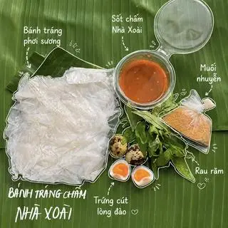 Hình ảnh Bánh tráng chấm sốt Nhà Xoài
