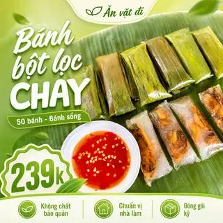 Hình ảnh Bánh bột lọc CHAY ( 50 bánh) - bánh Sống
