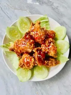 Hình ảnh Gà giòn sốt chua ngọt 