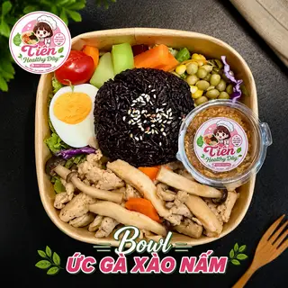 Hình ảnh Bowl Ức Gà Xào Nấm