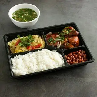 Hình ảnh Cơm đùi gà sốt chua ngọt