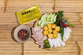 Hình ảnh bún đậu nem chua,thịt bắp giò