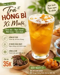 Hình ảnh Trà Hồng Bì xí muội
