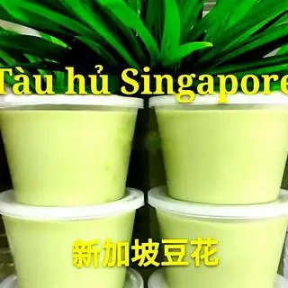 Hình ảnh Đậu hủ Singapore - lá dứa