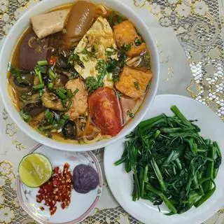 Hình ảnh Combo 2 tô Canh bún cua Mọc chả 2 loại