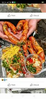 Hình ảnh Bánh tráng cuốn 2 mét trộn+ BT trộn da heo tóp mỡ 