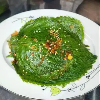 Hình ảnh kim chi lá mè.
