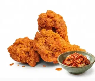 Hình ảnh Combo 3 đùi gà rán chiên giòn - kèm kim chi Hàn Quốc
