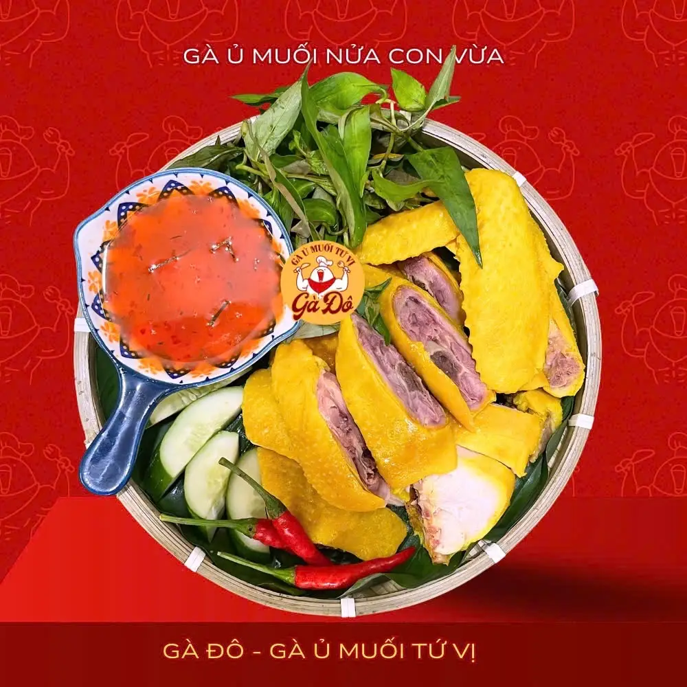 Hình ảnh Gà ủ muối - 1/2 Con - free đồ chấm