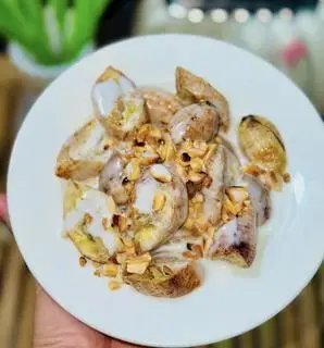 Hình ảnh Chuối nướng - nước cốt dừa