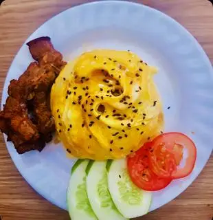 Hình ảnh Cơm ba chỉ sốt BBQ
