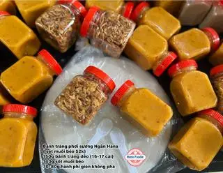 Hình ảnh Set bánh tráng muối béo kèm hành phi giòn