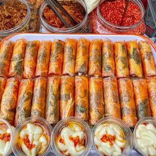 Hình ảnh Bánh Tráng Cuốn Sốt mayone - tương ớt