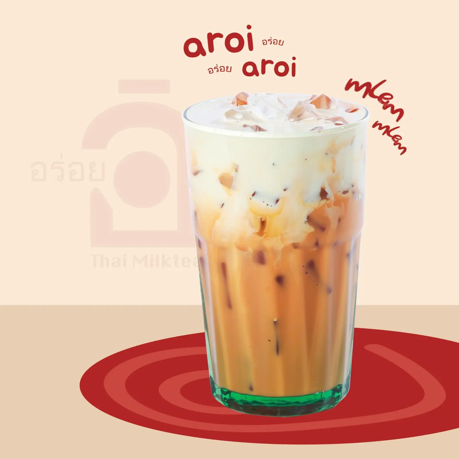 Hình ảnh Trà Sữa Thái Đỏ Aroi - Tradition Thai Milk Tea - 650ml