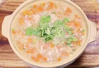 Hình ảnh Cháo tôm cà rốt